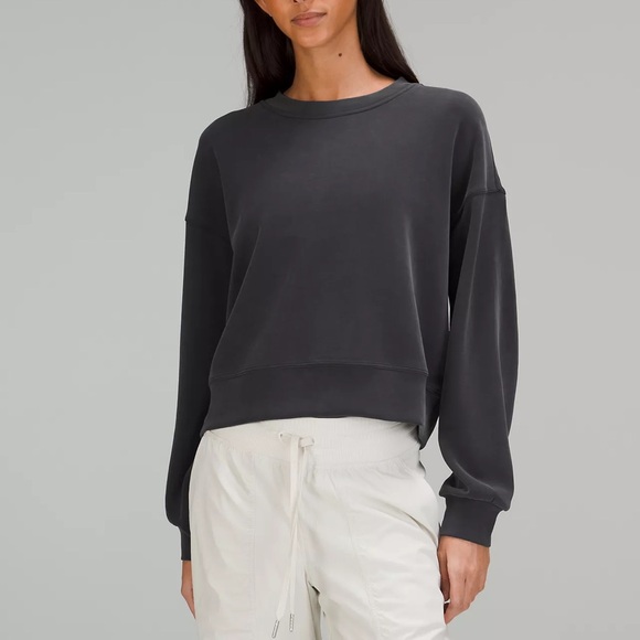 lululemon athletica Tops - Lululemon Perfectly Oversized Cropped Crew Softstream